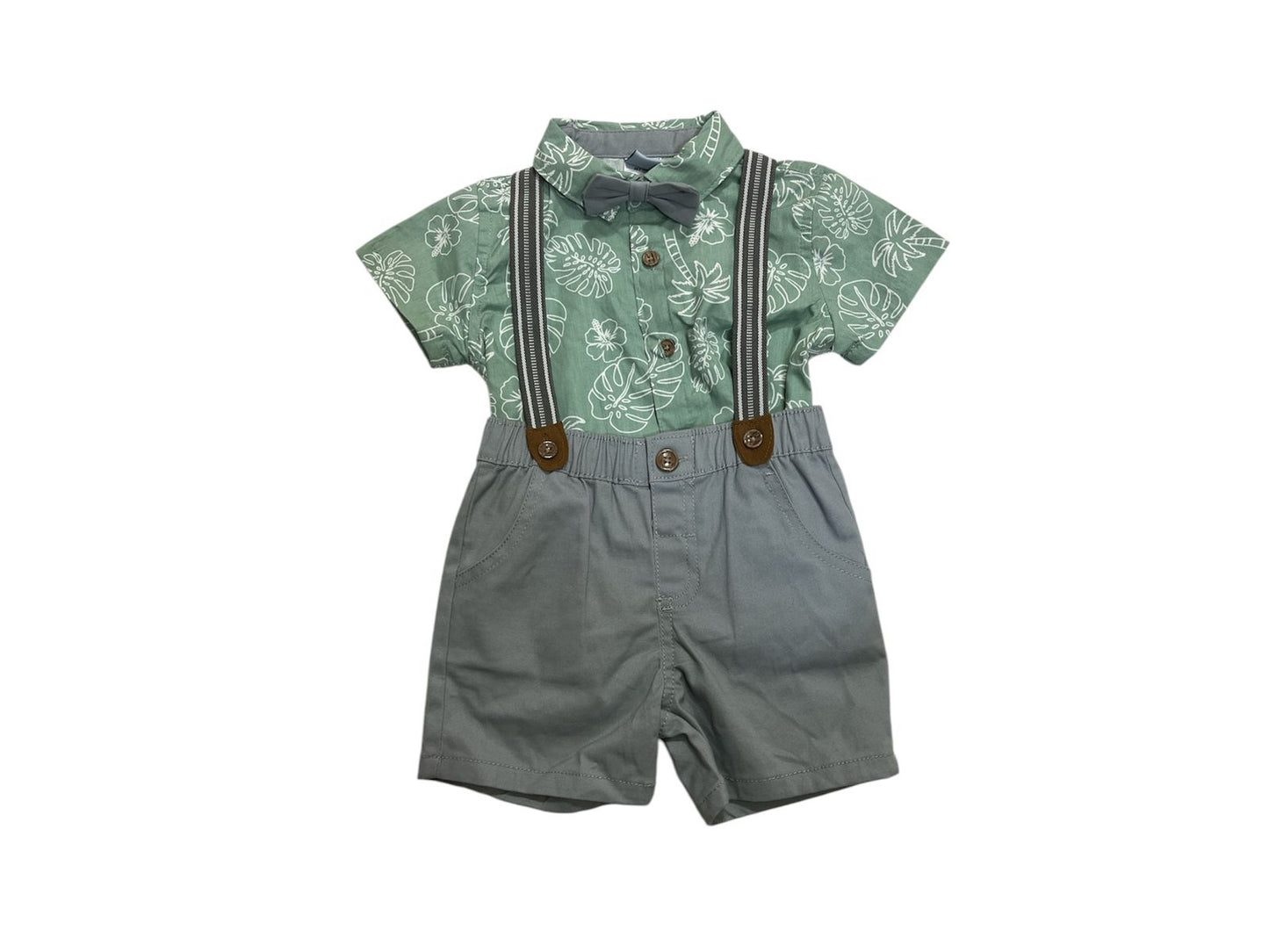 Set 3pzas Moño Gris