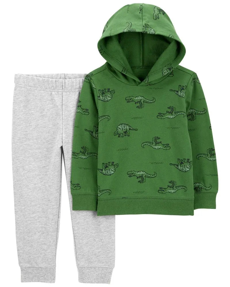 Conjunto ML sudadera Dino verde