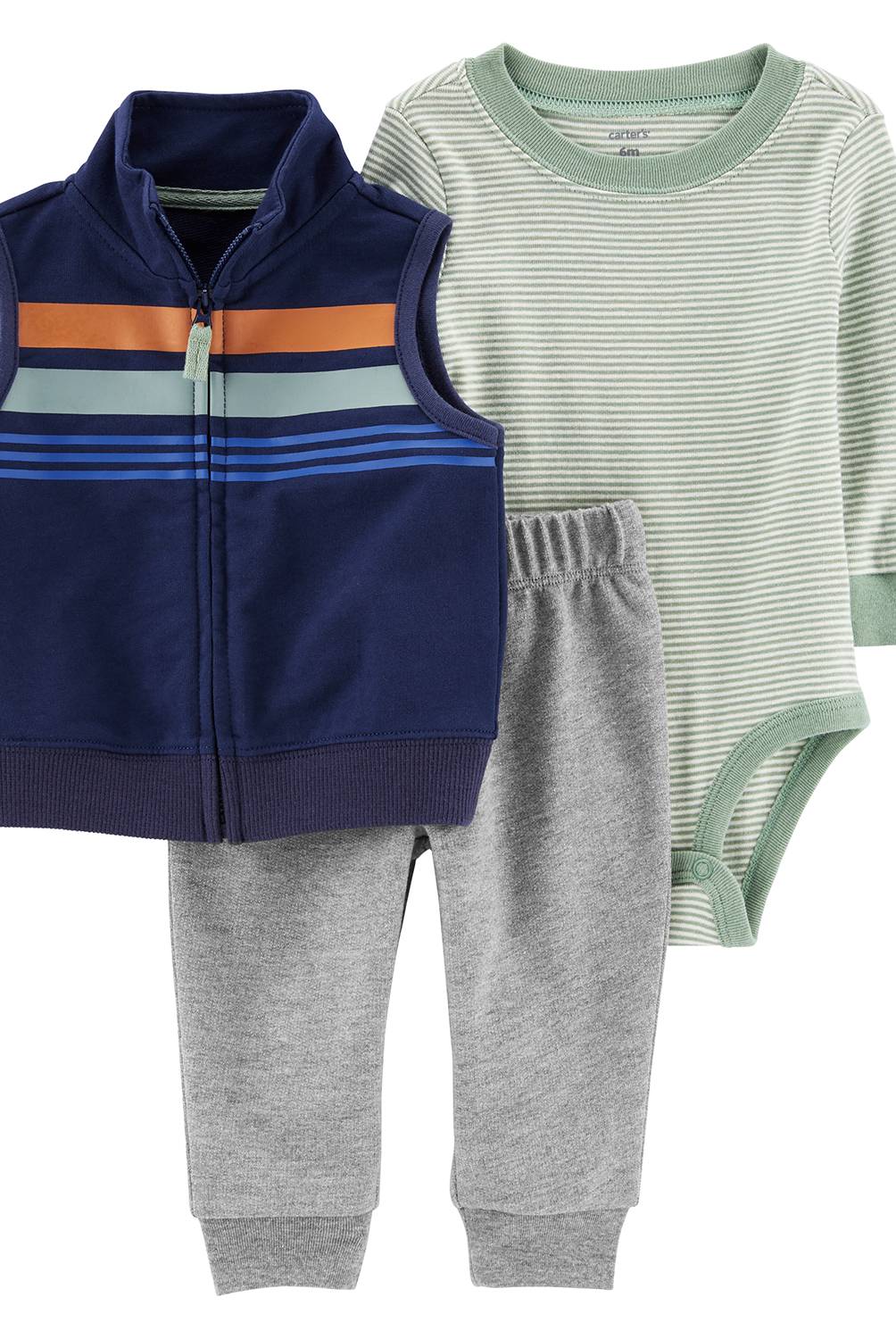 Set 3pzas ML chaleco azul