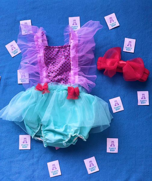 Romper Sirenita con bandita combinable