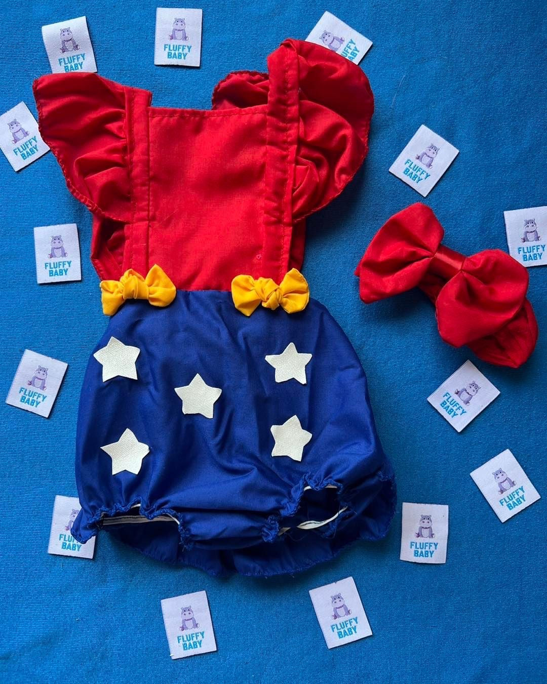 Romper Wonder Woman con bandita combinable