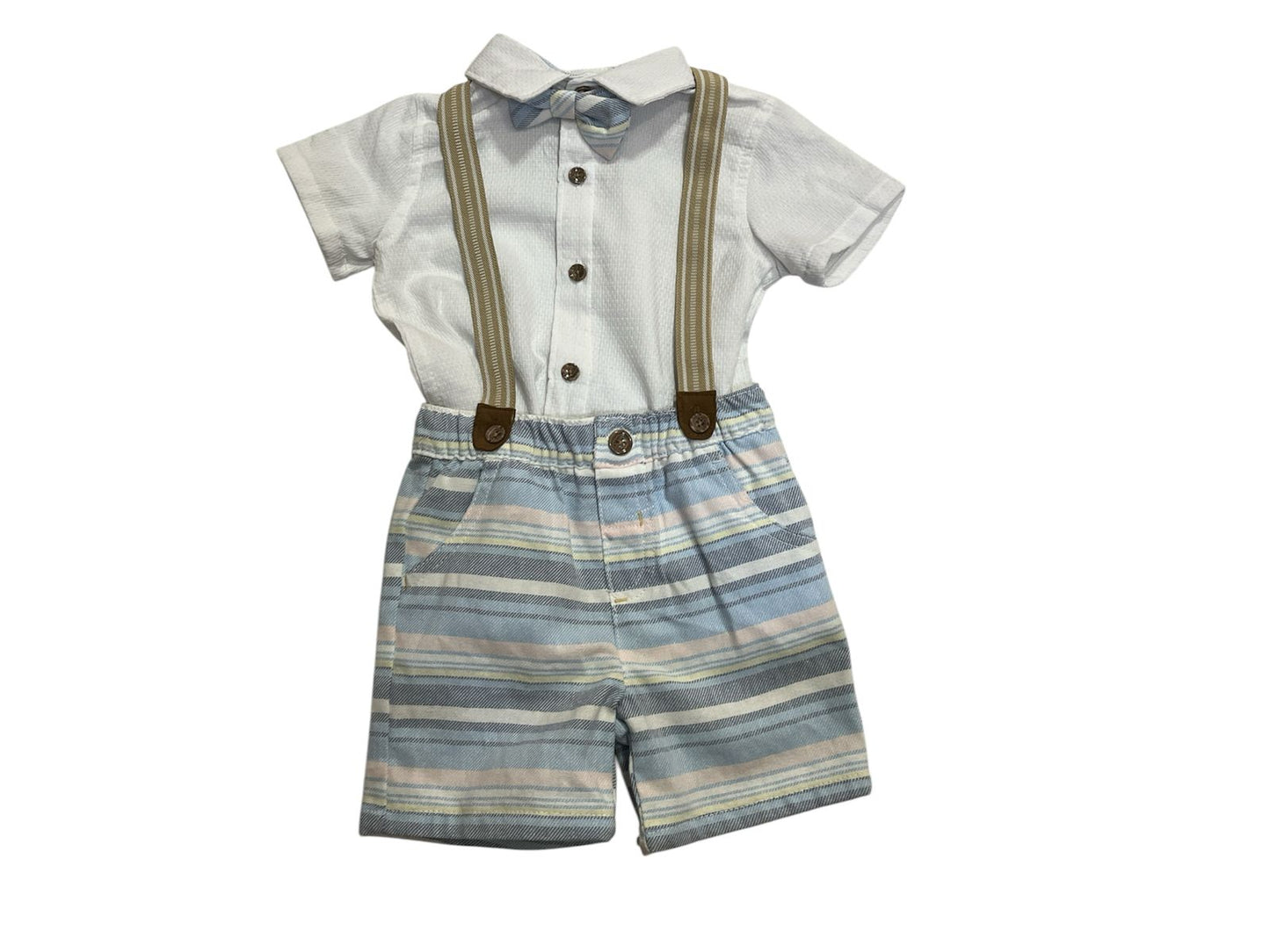 Set 3pzas Moño Azul