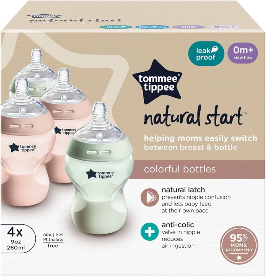 4 biberones Natural Start 9oz