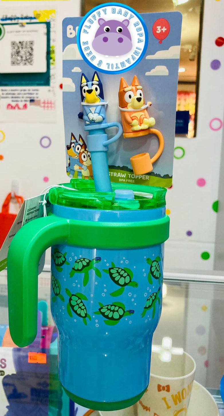 Duo Cubre popote bluey y bingo