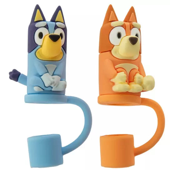 Duo Cubre popote bluey y bingo