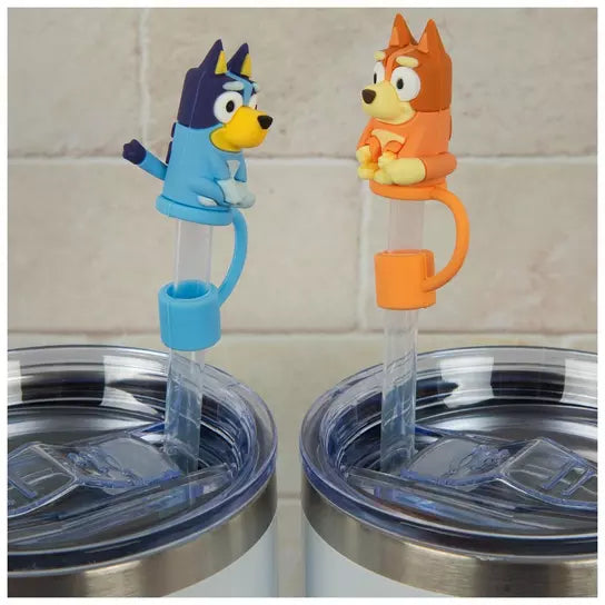 Duo Cubre popote bluey y bingo