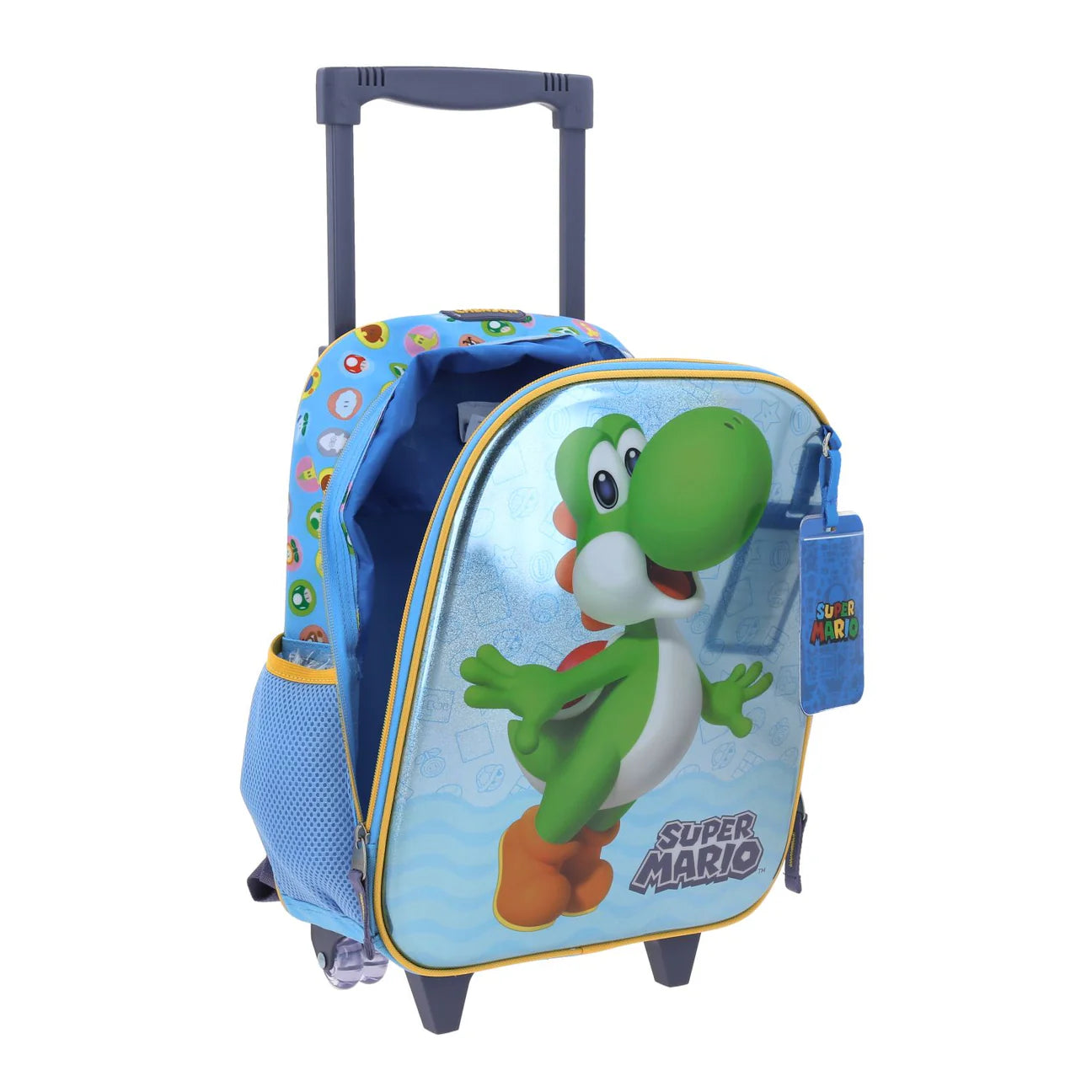 Mochila Chica Kinder Con Ruedas Chenson Mario Bros yoshi