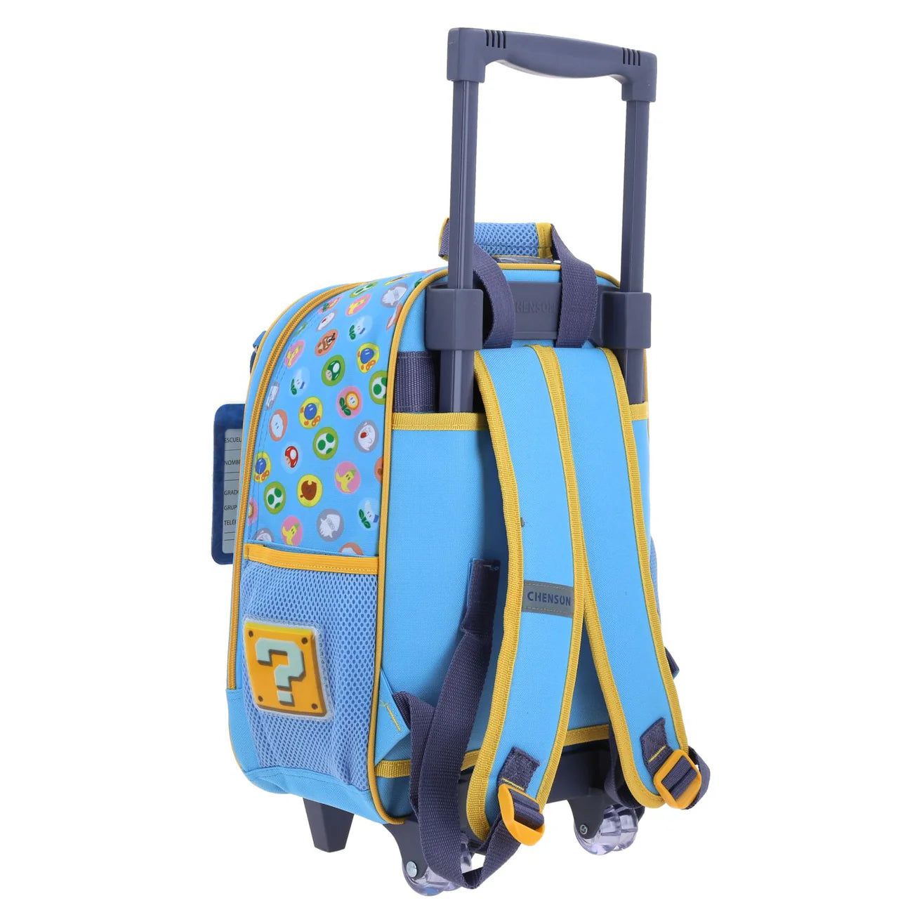 Mochila Chica Kinder Con Ruedas Chenson Mario Bros yoshi