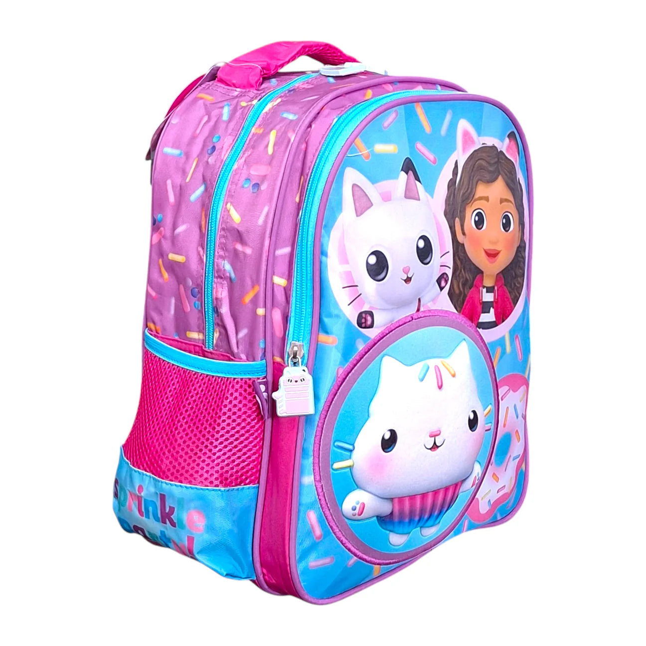 Mochila Chica Kinder La Casa de Gabby dollhouse cupcake