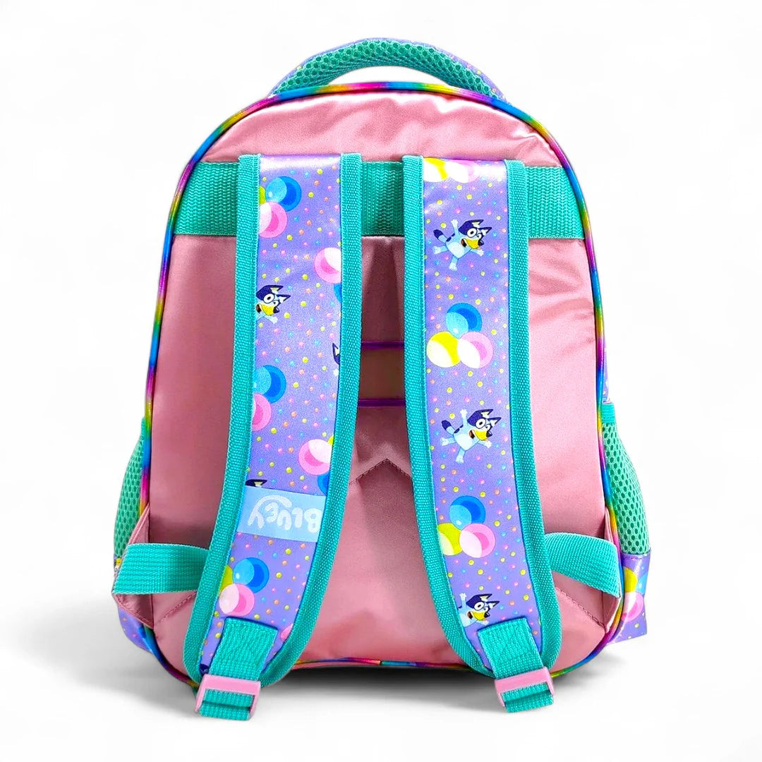 Mochila Chica Kinder Bluey CELEBRATION rosa