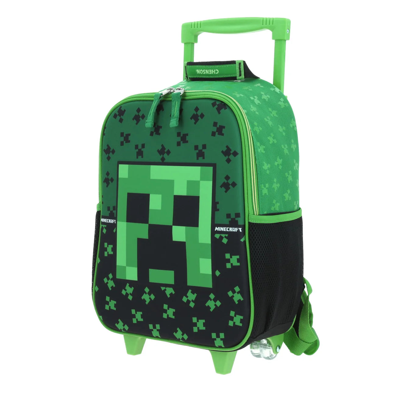 Mochila Chica Ruedas Niño Kinder Preescolar Minecraft Dupper
