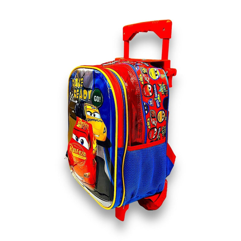 Mochila Ruedas Preescolar Kinder Ruz Disney Cars Rayo