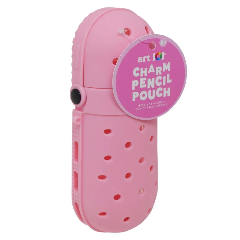 Lapicera silicón tipo croc ROSA