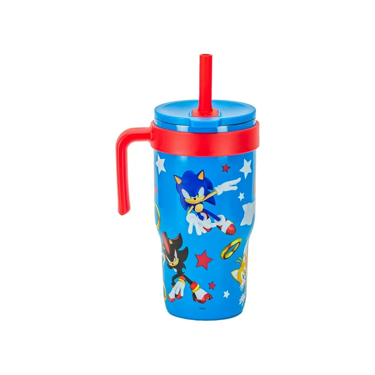 Termo sonic acero inox popote antiderrames 18oz