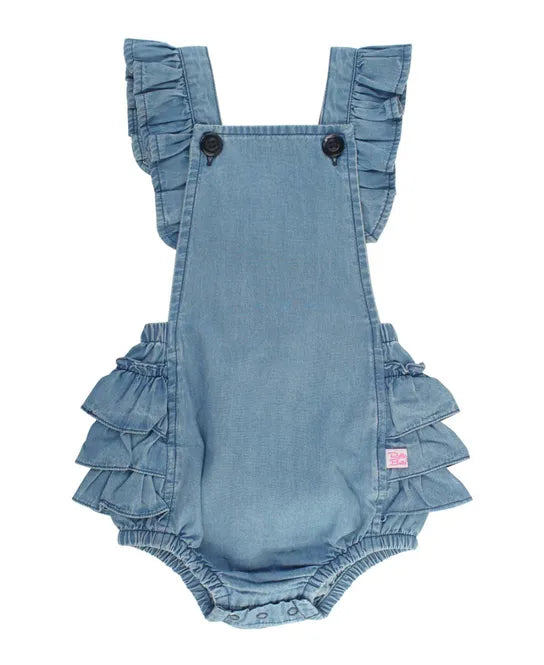Romper wash denim mezclilla claro
