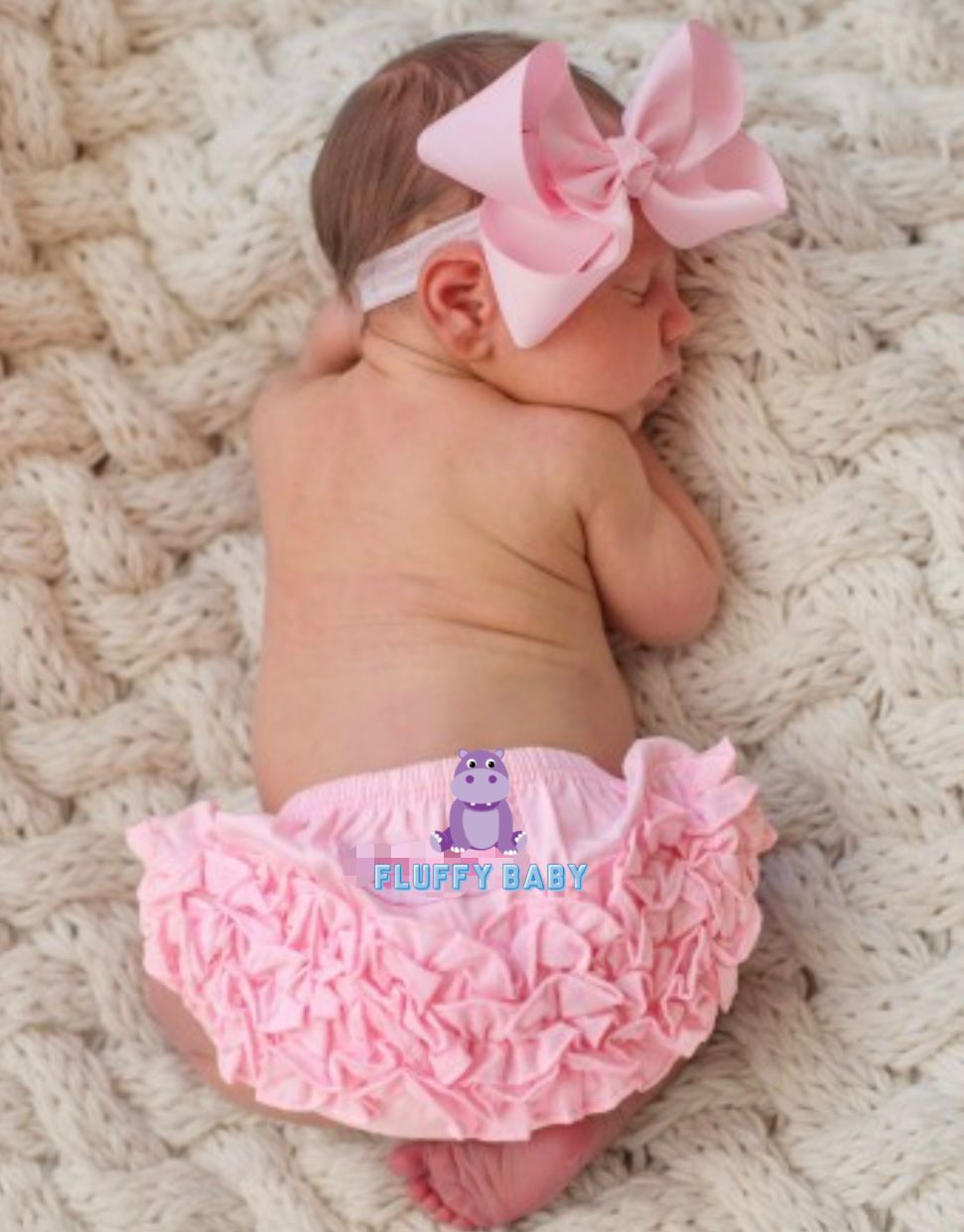 Bloomer cubrepañal rosa pastel liso