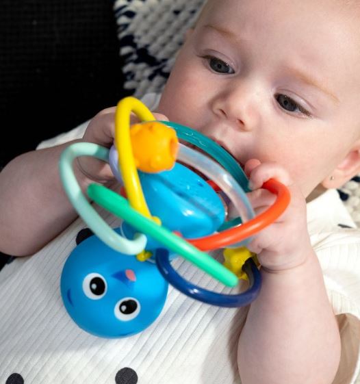 Juguete mordedera y sonaja pulpo 0m+