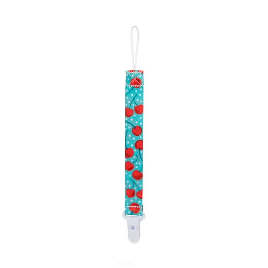 2 Pack Clips Portachupones: Cerezas/Flores
