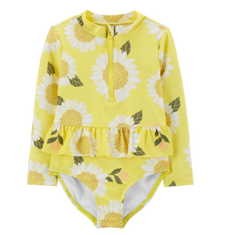 Traje de Baño una Pza Girasoles