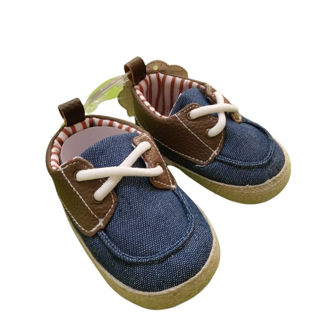 Zapatos Azul con Café