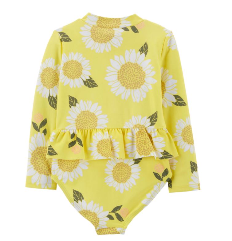 Traje de Baño una Pza Girasoles
