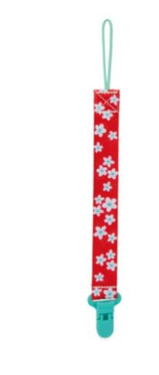 2 Pack Clips Portachupones: Cerezas/Flores