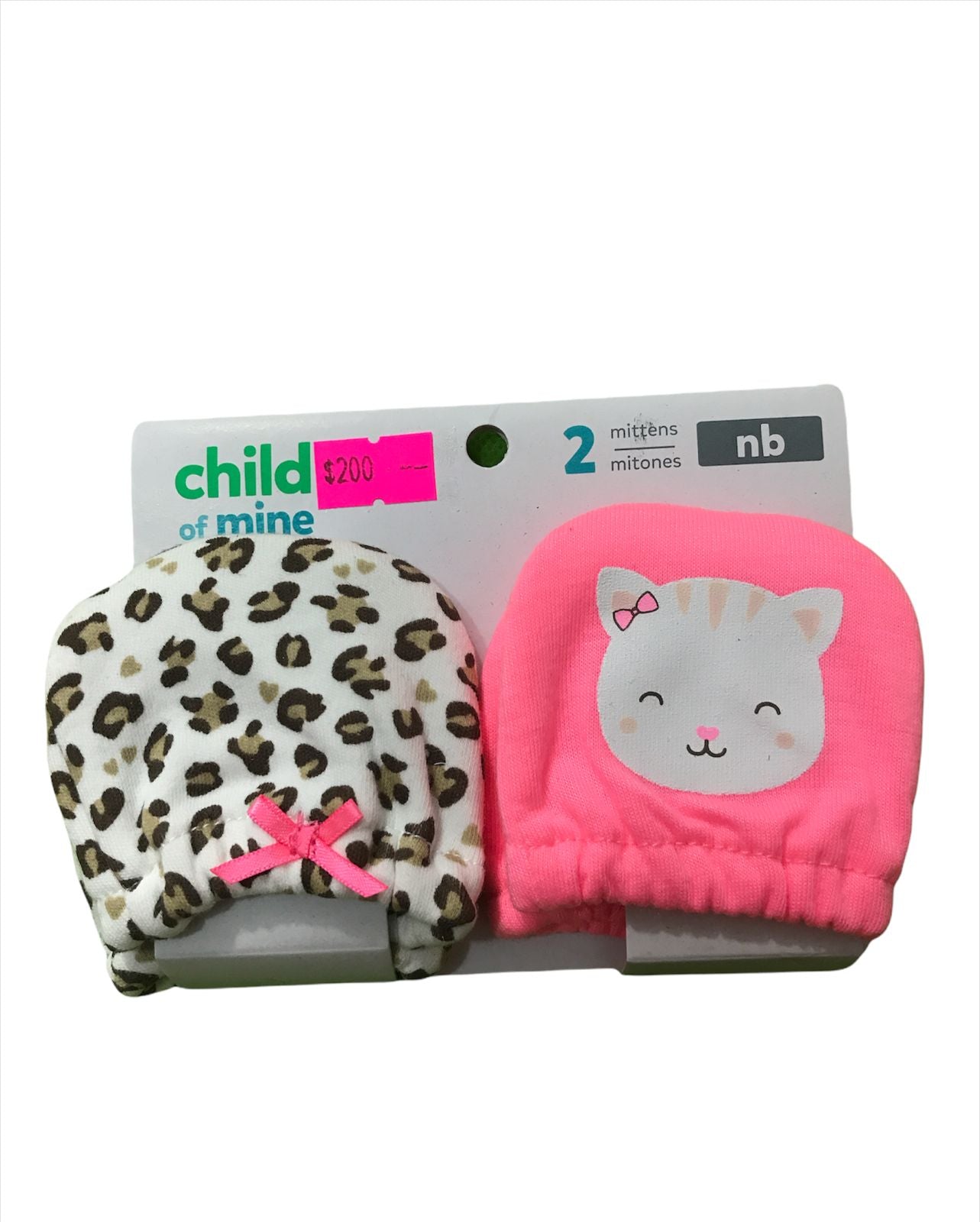 set 2 guantes gatito