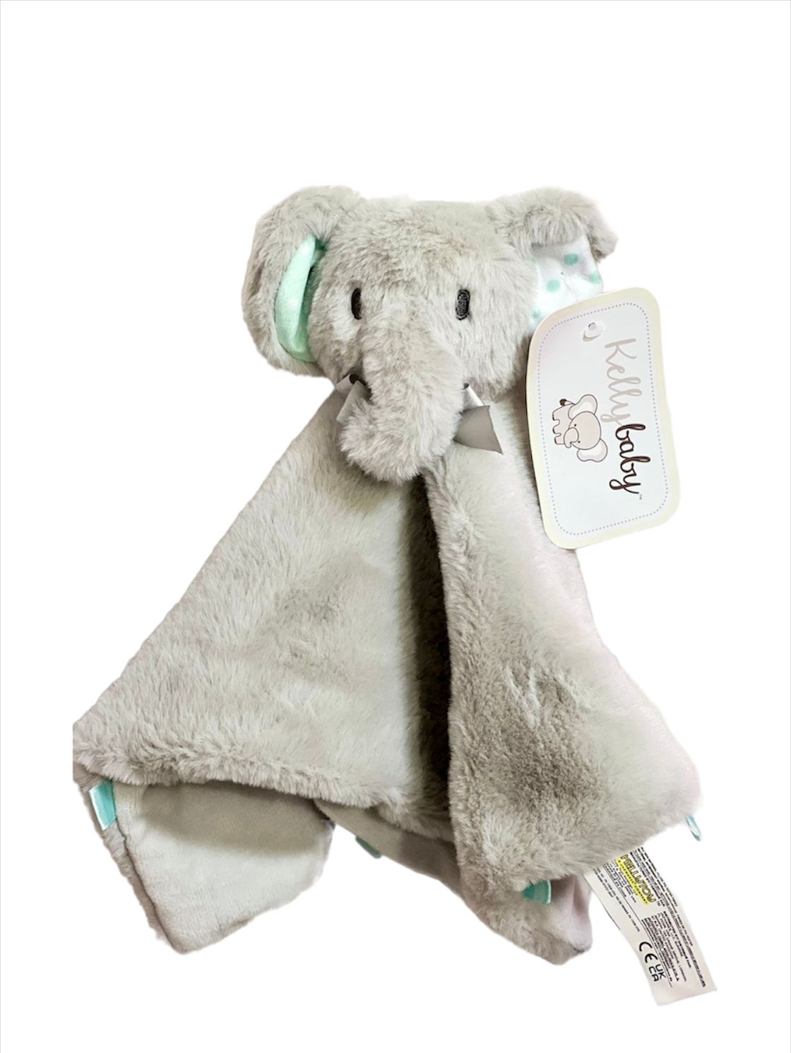 Manta de apego Elefante gris con moño