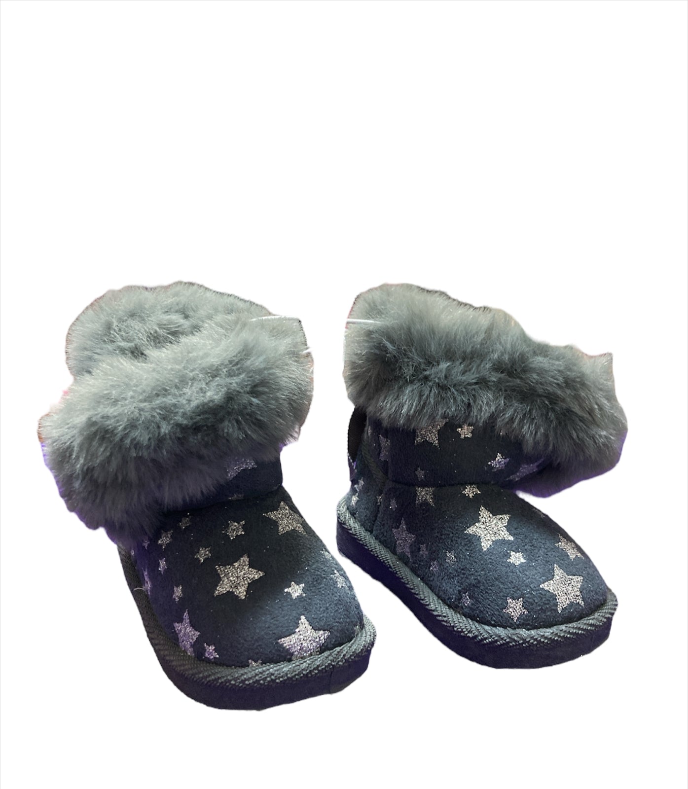 Botas grises con estrellas