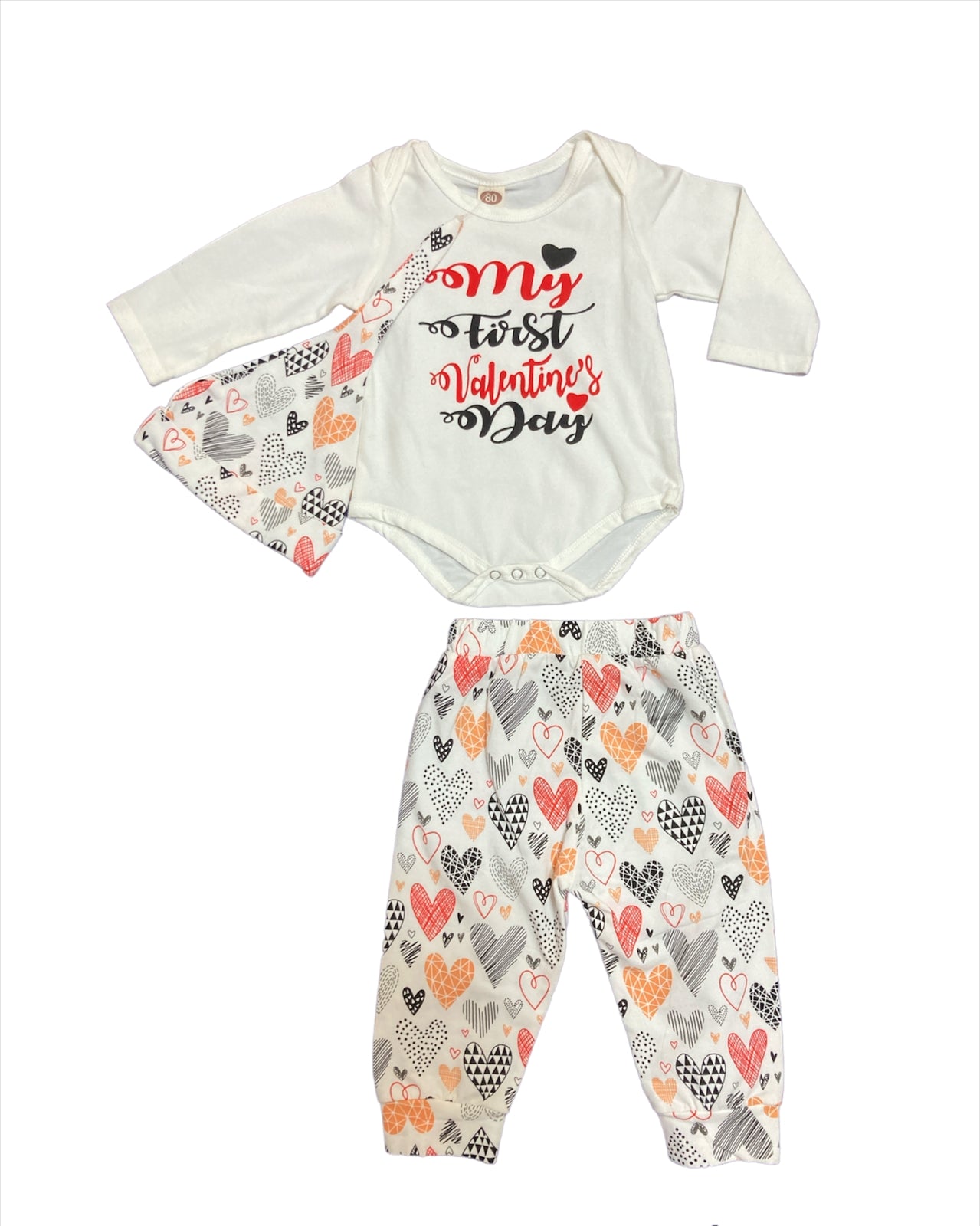 Set 3 pzas My First valentines day