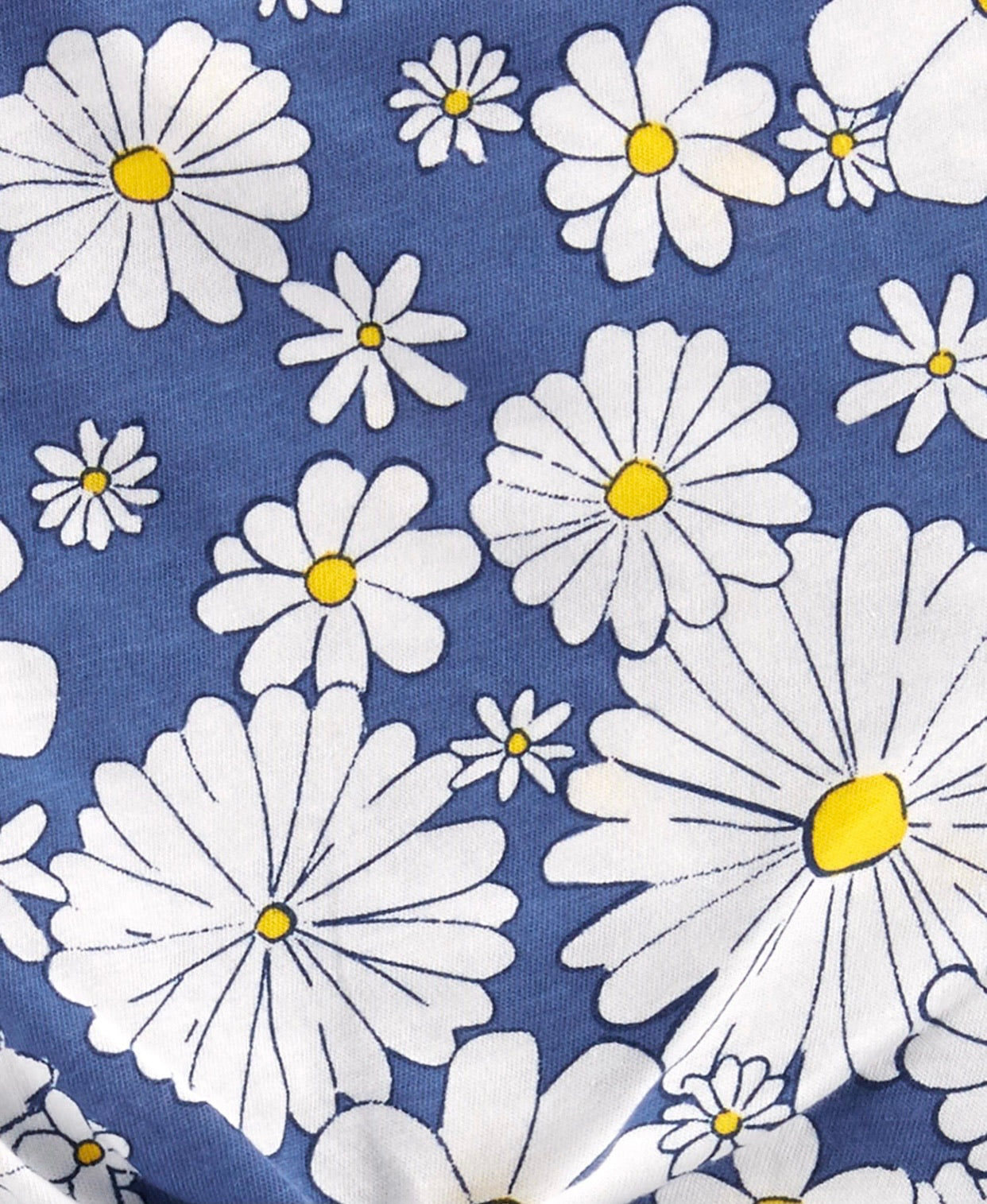 Vestido margaritas azul