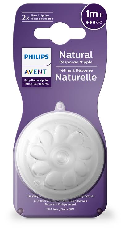 2 tetinas avent natural FIRST RESPONSE NIVEL 3: 1m+
