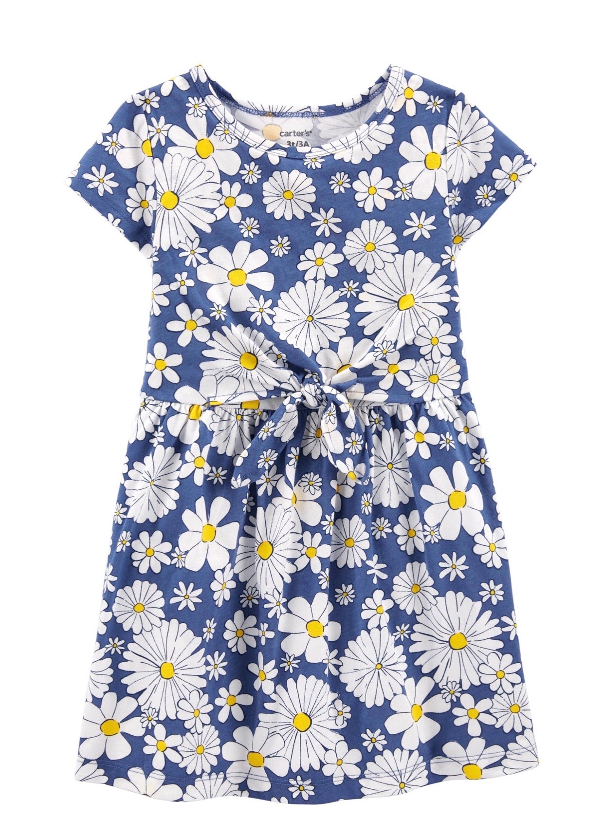 Vestido margaritas azul