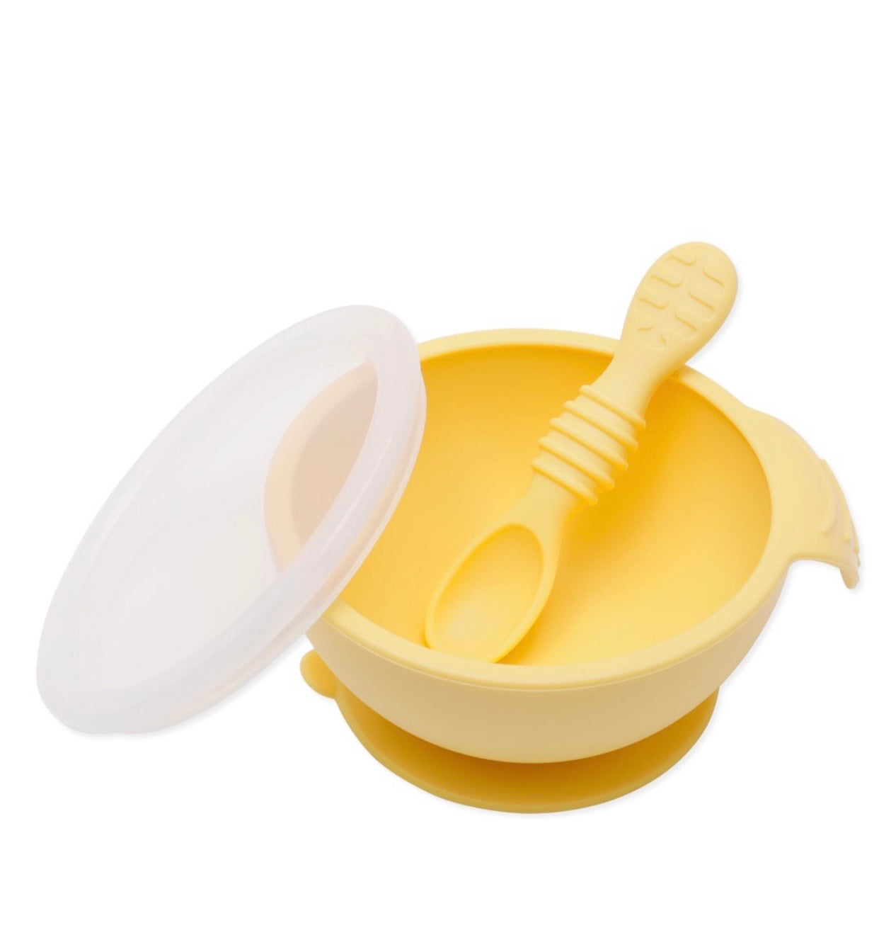 Set tazón adherible ( tazón, tapa y cuchara)