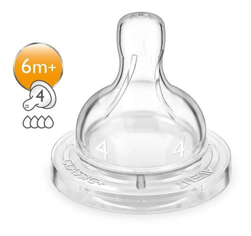 Tetina Clasica 6m+ Avent nivel 4