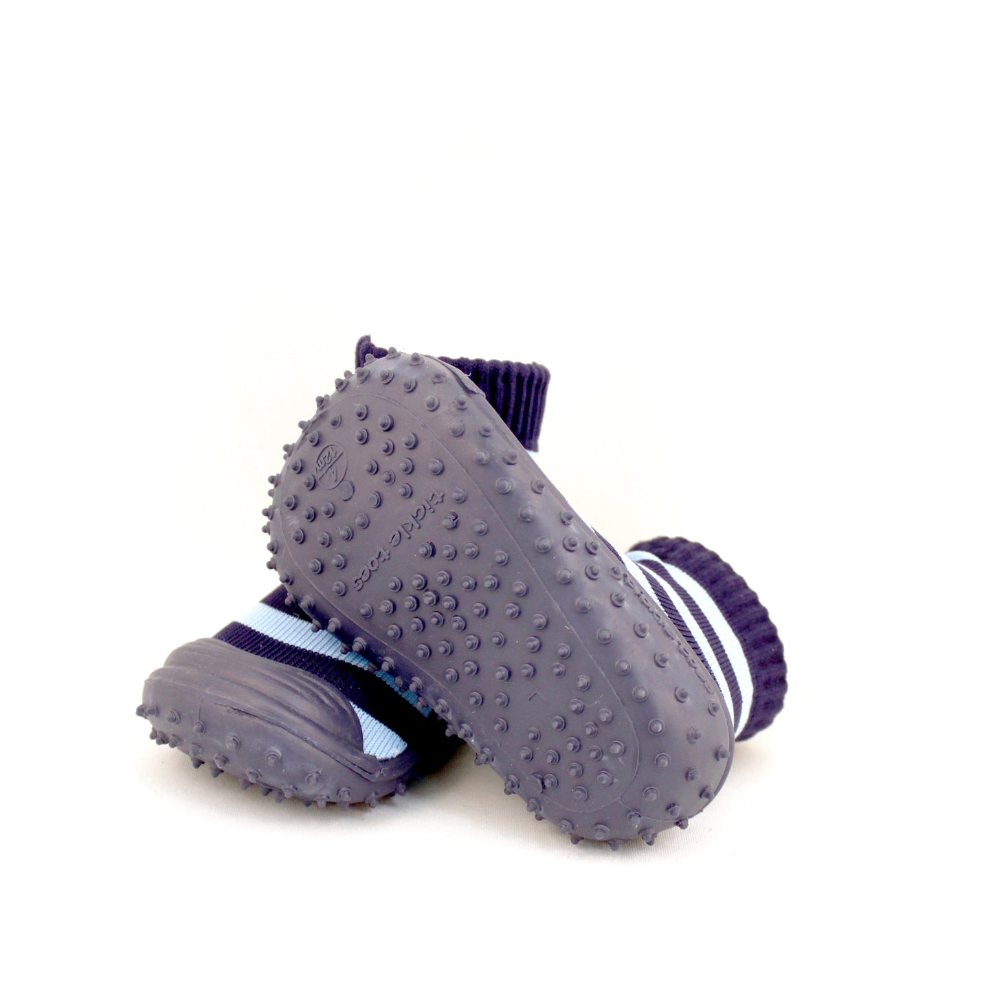 Calcetas antiderrapantes azul/celeste