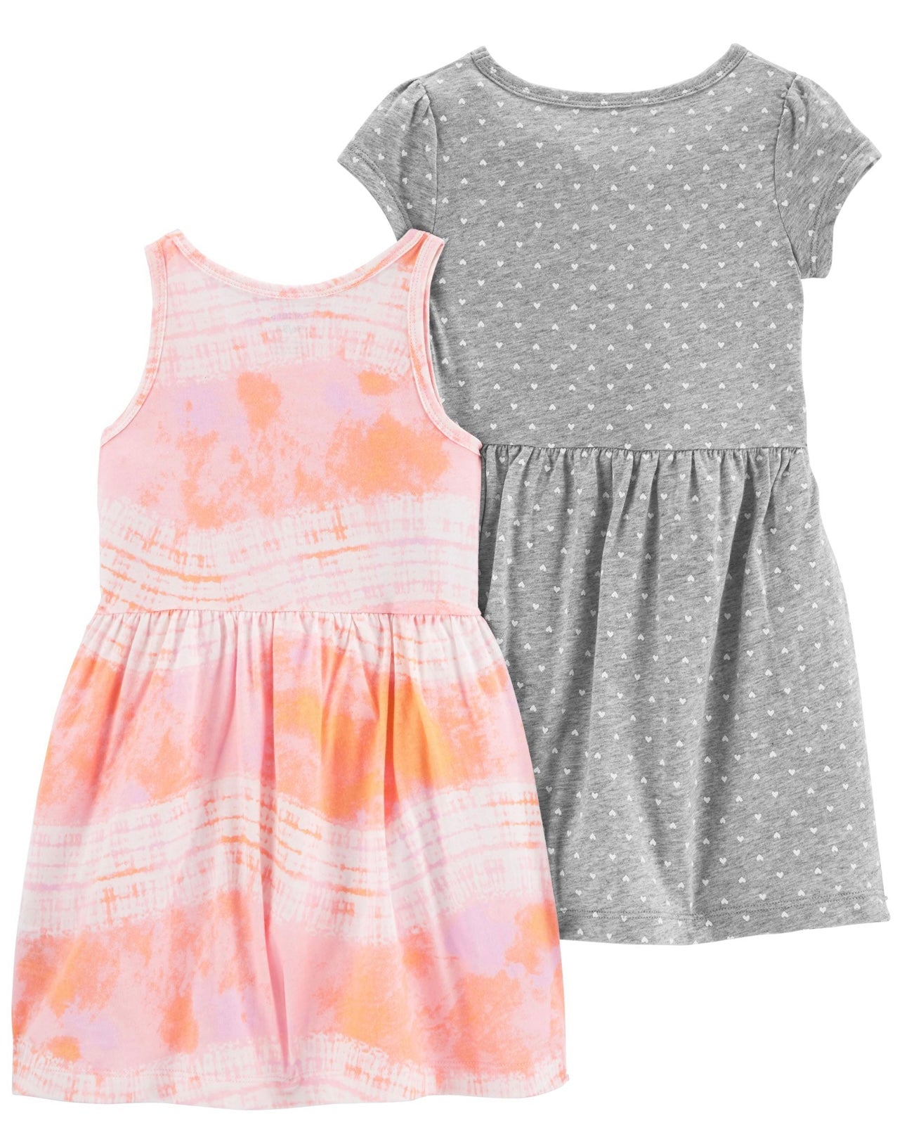 Duo vestidos corazones y tiedye rosa