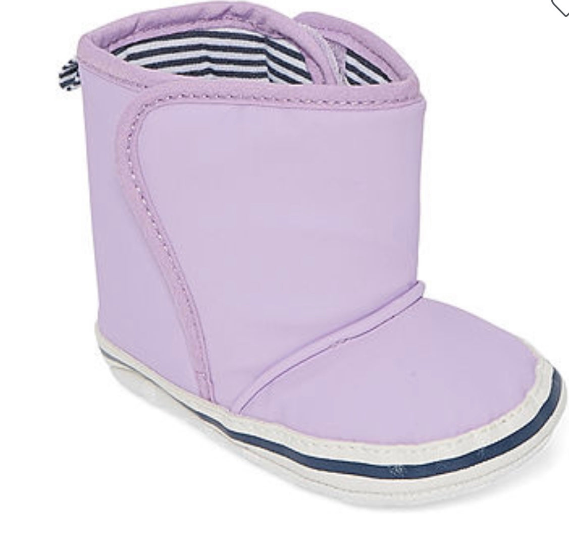 Bota tela suave para lluvia lavanda