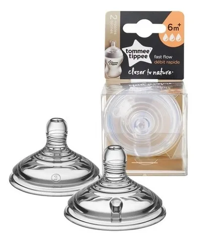 Tetina 6m+fujo rápido Tommee Tippee