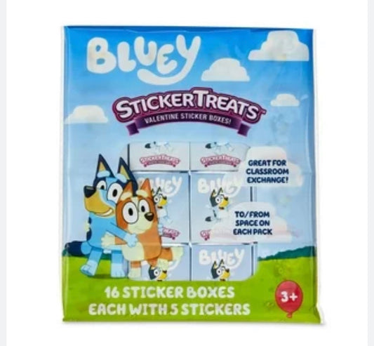 16 pack stickers Bluey
