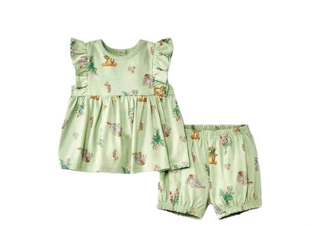 Conjunto Verde Winnie Pooh