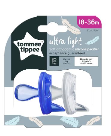 2 chupones Tommee Tippee Ultra Light 18-36m