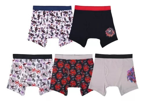 5 pack boxers Spider Man
