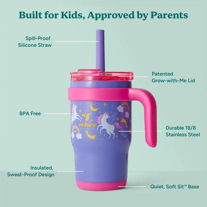 Termo Reduce Kids Unicornios 14oz
