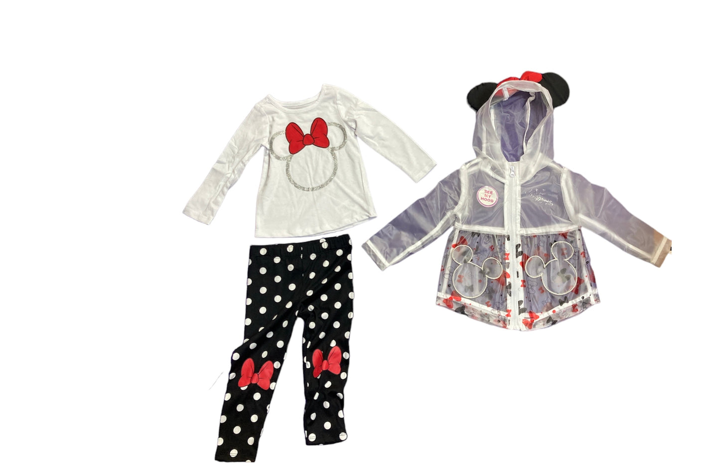 Conjunto + chaqueta impermeable Minnie Mouse