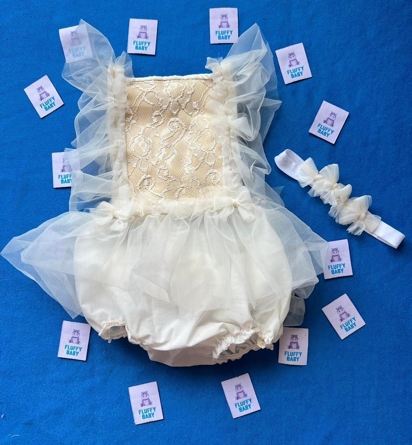 Romper Ivory con bandita combinable