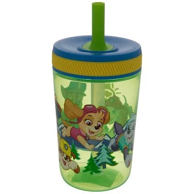 Vaso con popote antiderrames Paw Patrol