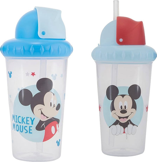 2 vasos Mickey Mouse con popote
