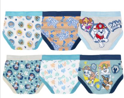 6 pack calzoncitos Paw Patrol