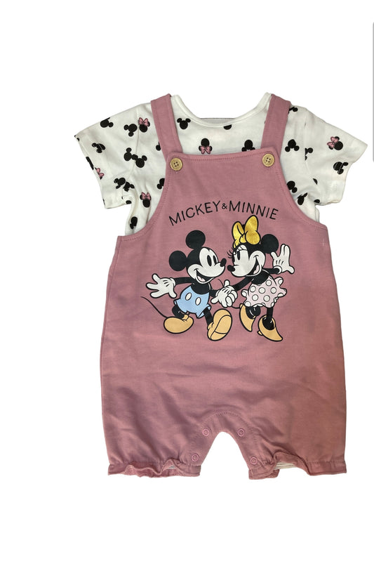 Overol Minnie Mouse Rosa